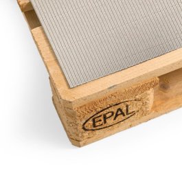 Zwischenlage aus Rollenwellpappe fr Paletten