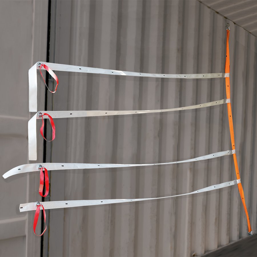 Das Container Lashing System ist ein vorkonfektioniertes Rckhaltesystem zur Ladungssicherung im Container