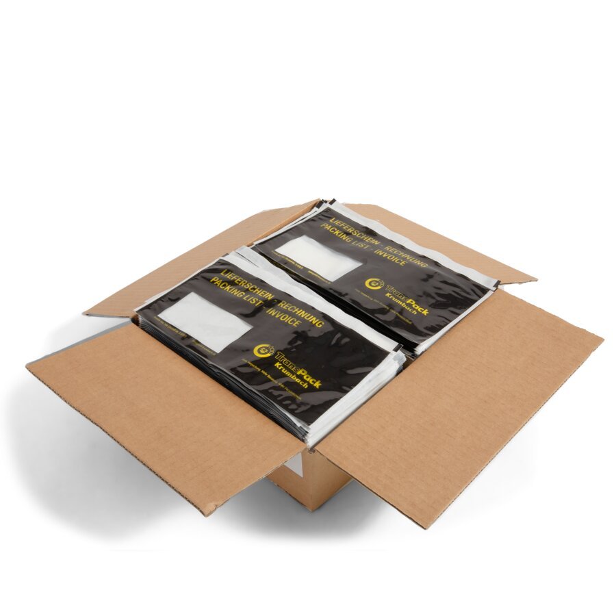 Die Dokumententaschen werden in der praktischen Gropackung geliefert