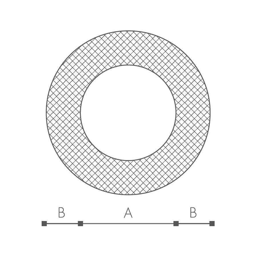 Abmessungen des Schaumprofils (siehe Preistabelle)