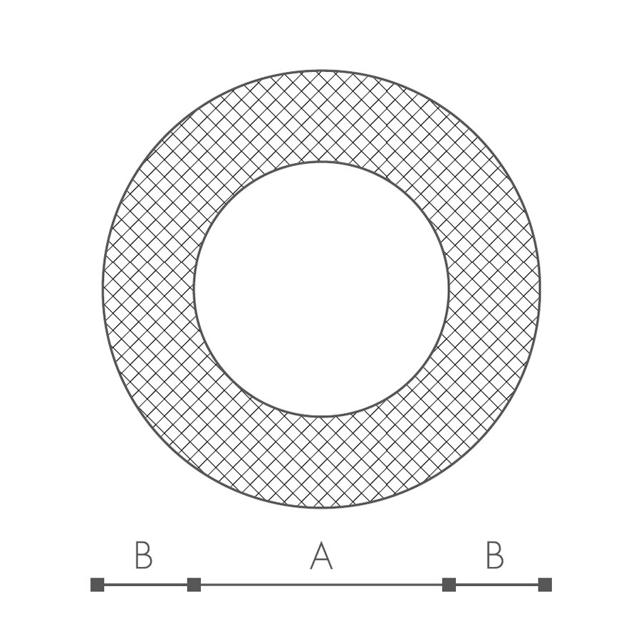Abmessungen des Schaumprofils (siehe Preistabelle)