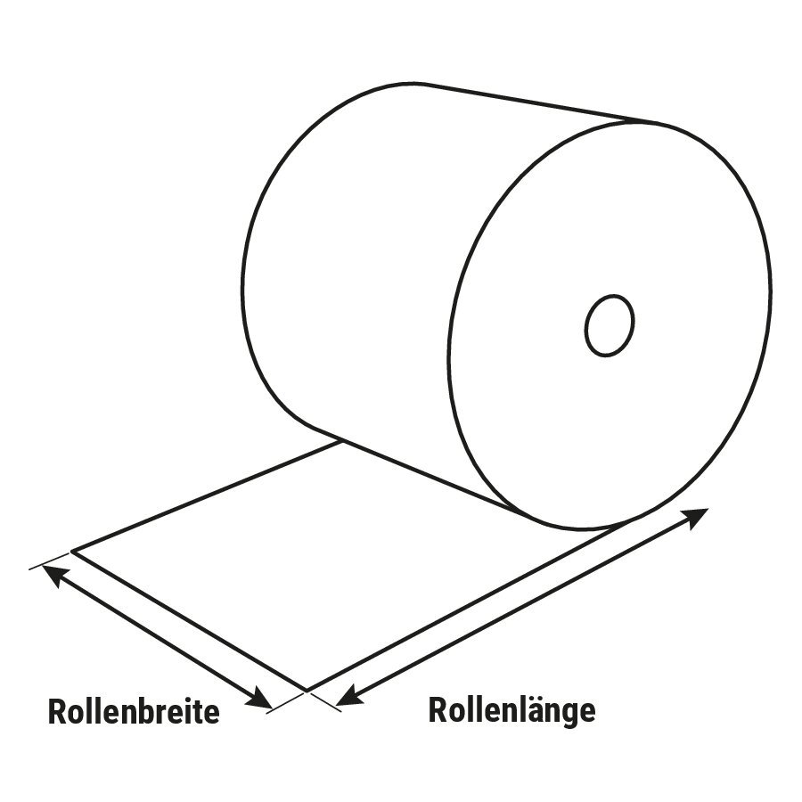 Packpapier aus Graspapier auf der Rolle