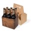 Flaschentrger aus Wellpappe fr 6 x 0,5 l Flaschen