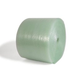 Rolle Luftpolsterfolie in leichtem Grün