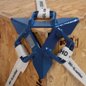 Lashing Ecke aus Metall für eine sichere Verzurrung der Ecken