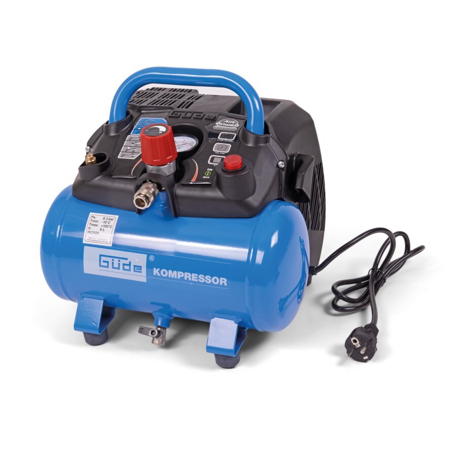 Kolbenkompressor mit Tragegriff: geeignet fr smtliche Druckluftarbeiten