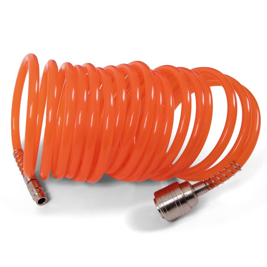Spiralschlauch (Lnge: 5 m) fr erleichtertes Arbeiten selbst an schwer zugnglichen Stellen