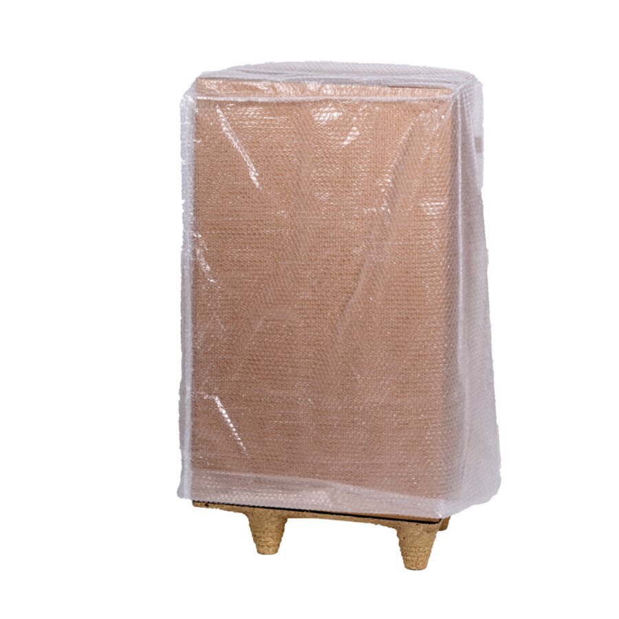 Haube aus Luftpolsterfolie für Rundumschutz vor Staub und Nässe Haube aus Luftpolsterfolie für Rundumschutz vor Staub und Nässe