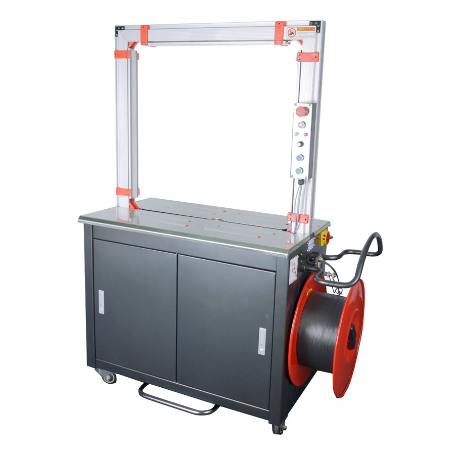 Vollautomatische Rahmen-Umreifungsmaschine zum Umreifen und Bündeln Vollautomatische Rahmen-Umreifungsmaschine zum Umreifen und Bündeln