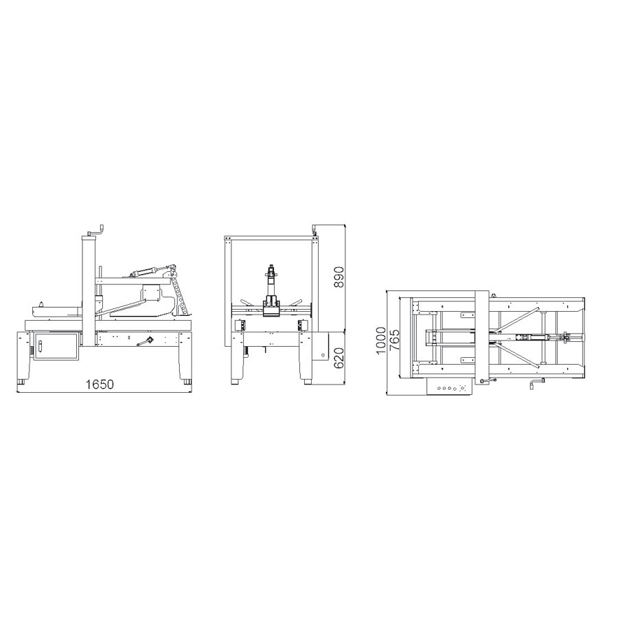 Mae: 1510 x 1650 x 1000 mm
