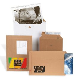 Wellpapp-Versandtaschen mit Selbstklebeverschluss, individuell bedruckt