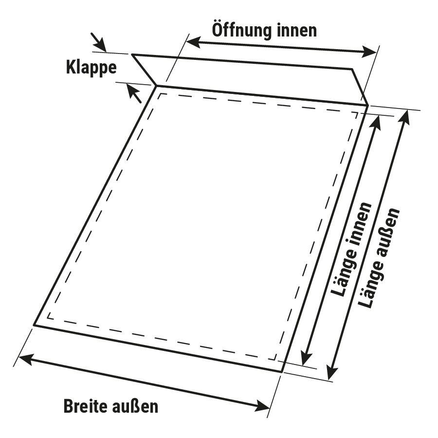 Wellpapp-Versandtaschen mit Selbstklebeverschluss, individuell bedruckt