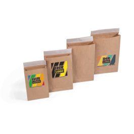 Papier-Versandtasche mit Selbstklebeverschluss, individuell bedruckt