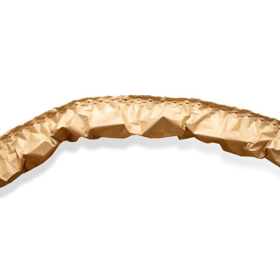 Papierpolster als Endlosprodukt aus der Maschine