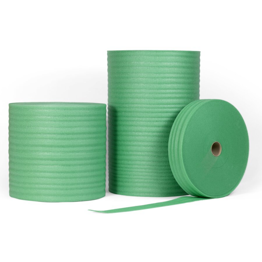 Ökologische Schaumfolie mit 40% Recycling-Anteil Ökologische Schaumfolie mit 40% Recycling-Anteil