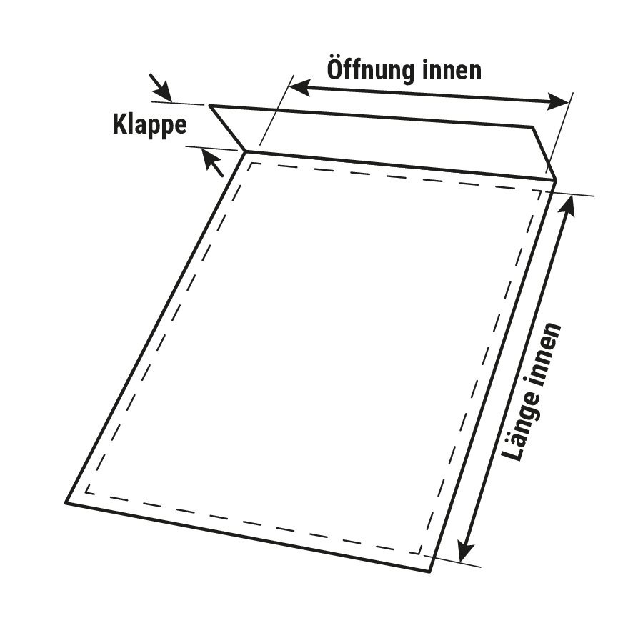 PE Folienversandtaschen recycelt, wiederverschlie�bar 