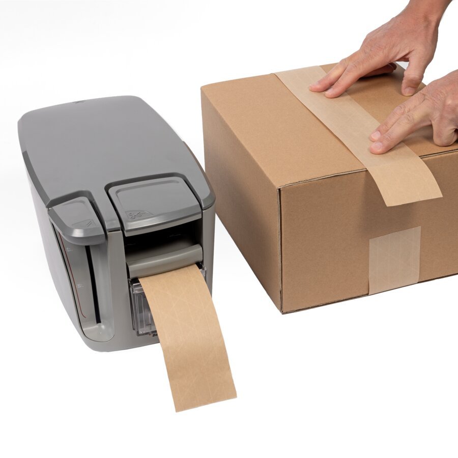 Gibt schnell Nassklebeband zum sofortigen Einsatz aus