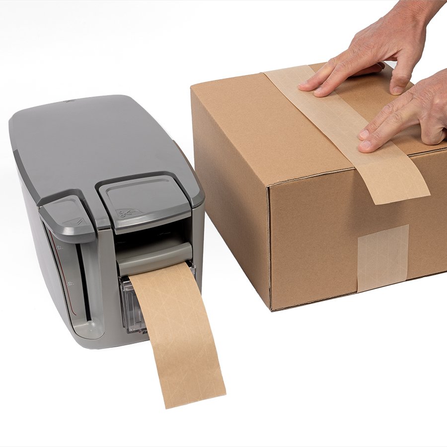 Gibt schnell Nassklebeband zum sofortigen Einsatz aus