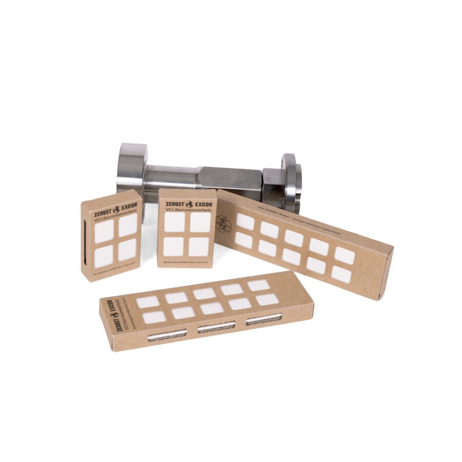 EXCOR EMIBO Natur VCI-Spender als Korrosionsschutz in Verpackungen