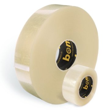 Als Maschinenband oder Paketband für Handabroller erhältlich