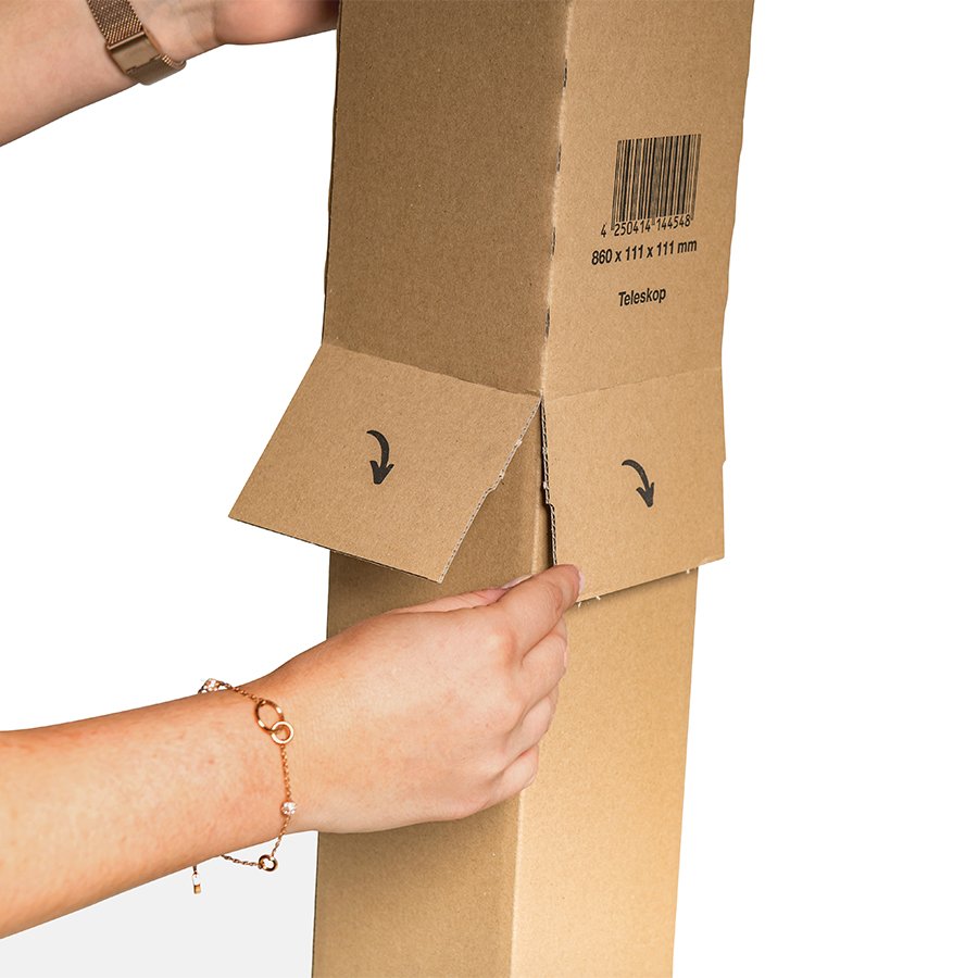 Praktische Verlngerung fr das Einstecken in eine quadratische Versandhlse