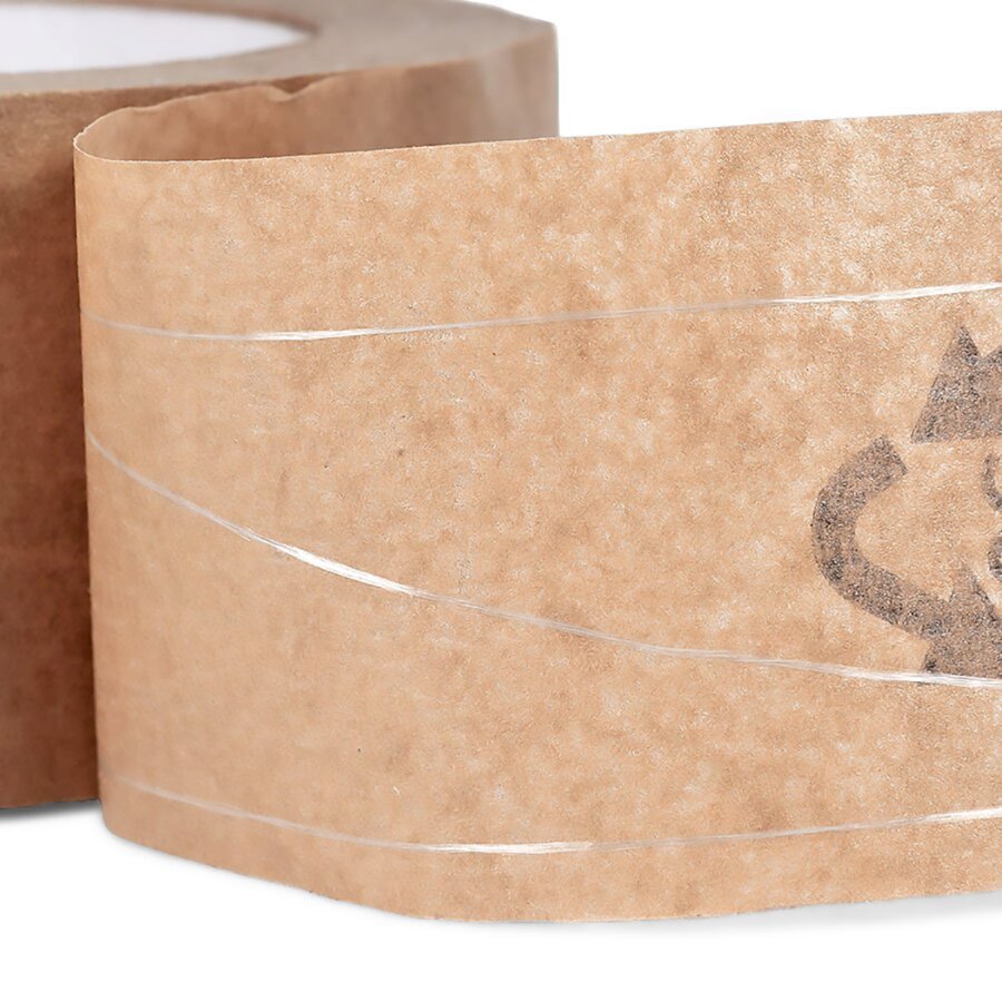 Paketband mit Recycling-Logos