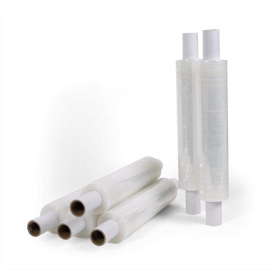 Handstretchfolie mit integrierten Handgriffen