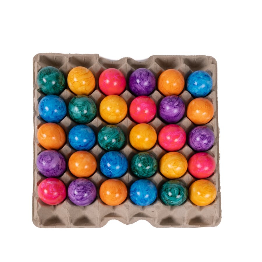 Exakte Gre zum Verschenken einer Eierlage mit 30 Eiern