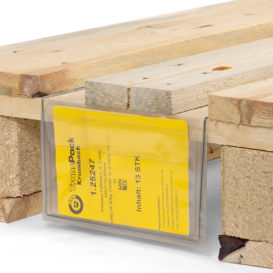 Drahtbgeltaschen mit langem Bgel zum Fixieren an Europaletten