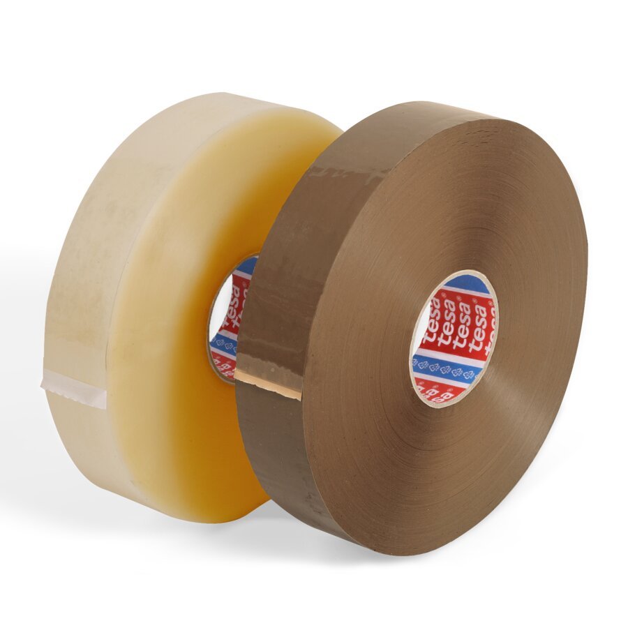 tesa 4089 Maschinenklebeband ist in braun und in transparent erhltlich