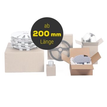 Kartons mit quadratischem Grundmaß ab 200 mm Länge