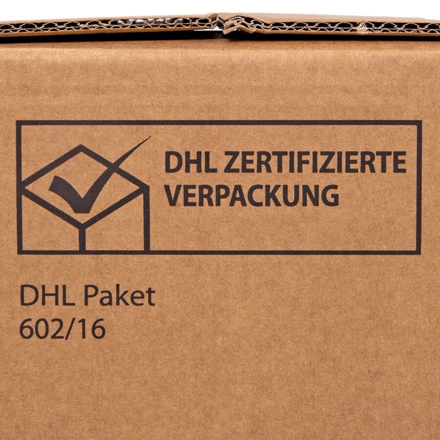 Je nach Ausführung mit DHL-Zertifizierung... Je nach Ausführung mit DHL-Zertifizierung...