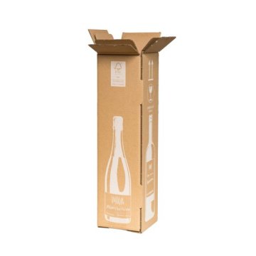 G&uuml;nstige Flaschenverpackung f&uuml;r eine Flasche in DHL-zertifizierter Qualit&auml;t