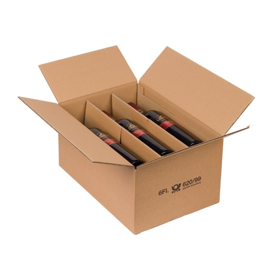 PTZ-zertifizierter Versandkarton f�r Flaschen (liegend)