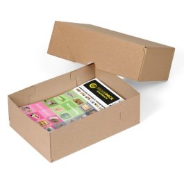 St�lpdeckelkarton aus Wellpappe, vorgeklebt