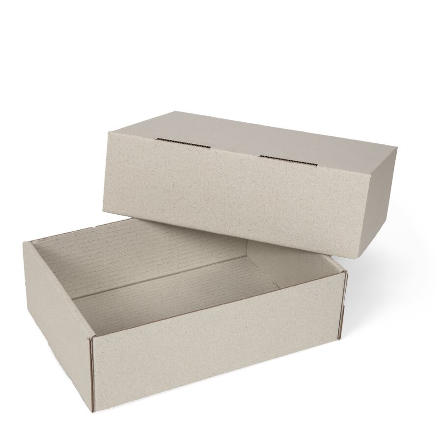 Stlpdeckelkarton aus Graspapier