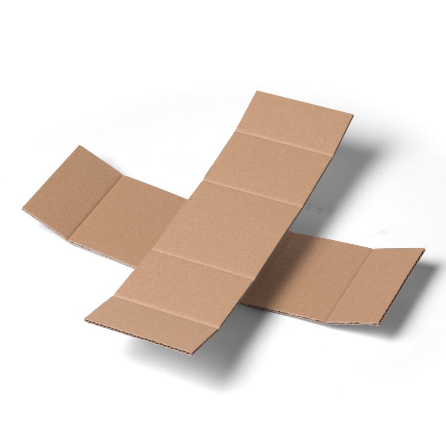 Stabile 2-teilige Kreuzverpackung mit Rillungen zum einfachen Zusammenbauen Stabile 2-teilige Kreuzverpackung mit Rillungen zum einfachen Zusammenbauen