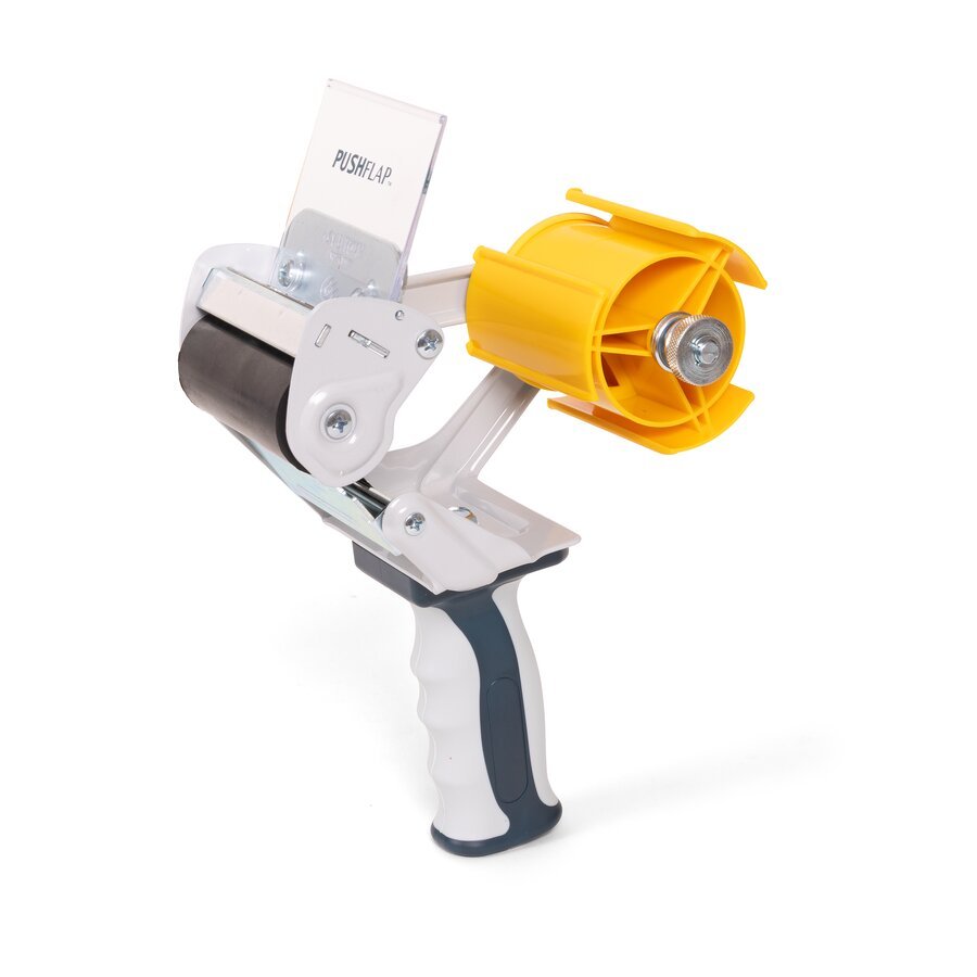 Klebebandabroller f�r 75 mm Klebeband mit aktivem Messerschutz