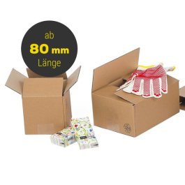Faltkarton 1-2-wellig braun, ab 80 mm Lnge