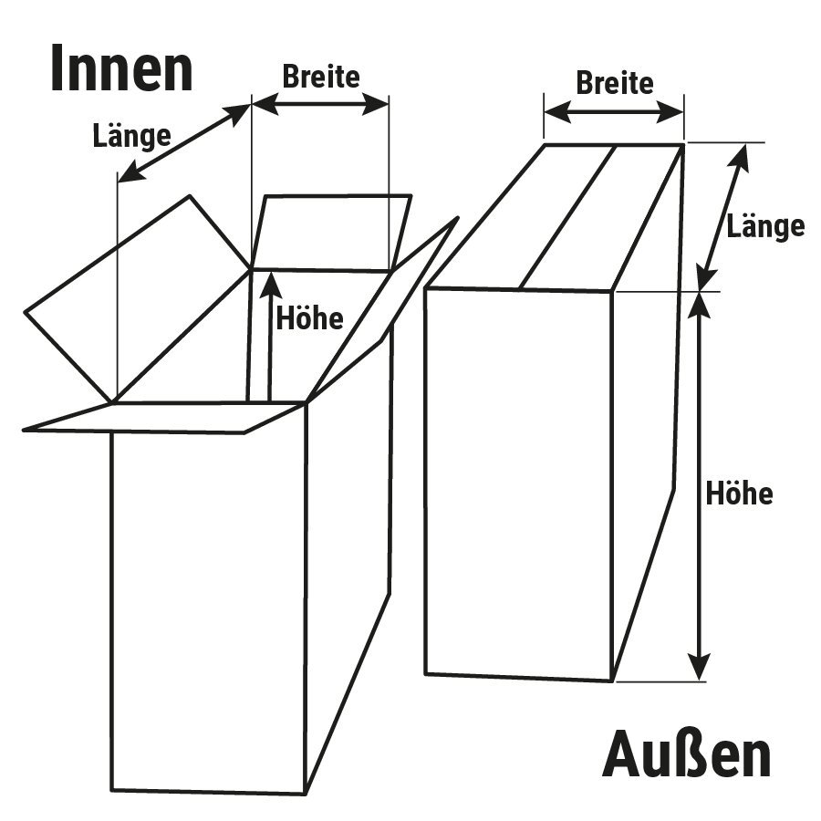 Briefkarton mit Verschlussklappe Briefkarton mit Verschlussklappe