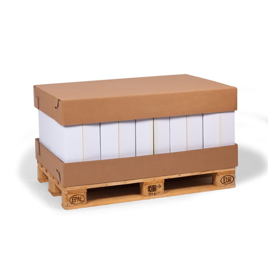 Palettenboden- und Deckel aus Wellpappe Palettenboden- und Deckel aus Wellpappe