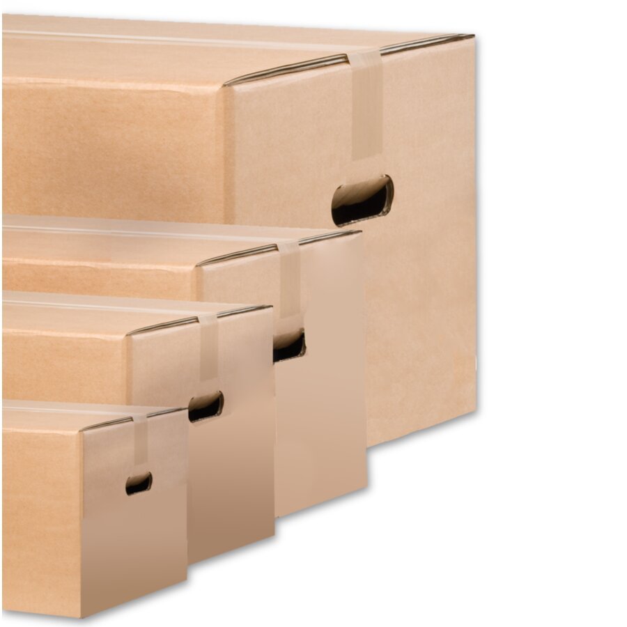 Versandkarton fr Pflanzen mit seitlichen Tragegriffen