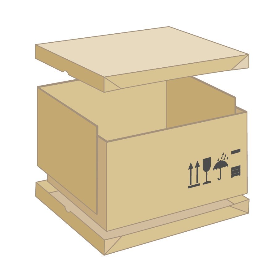 Palettencontainer mehrteilig, IPPC-konform