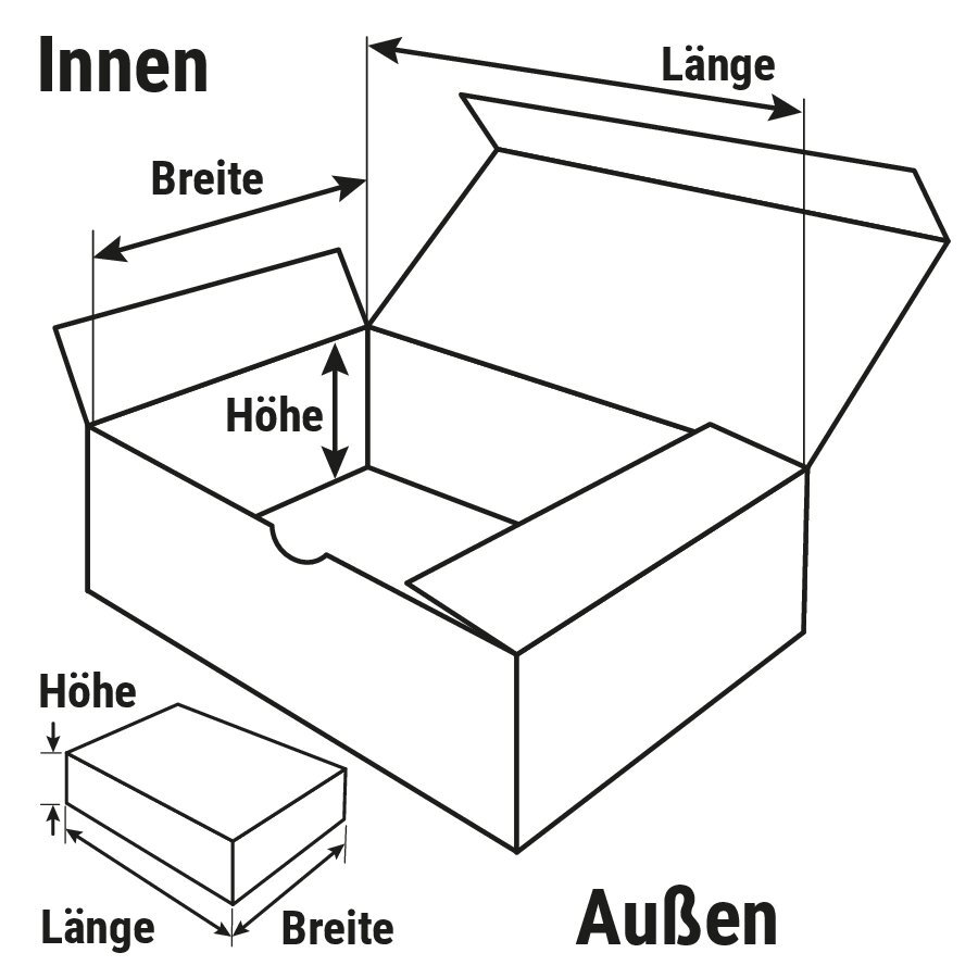 Klappschachtel mit Automatikboden