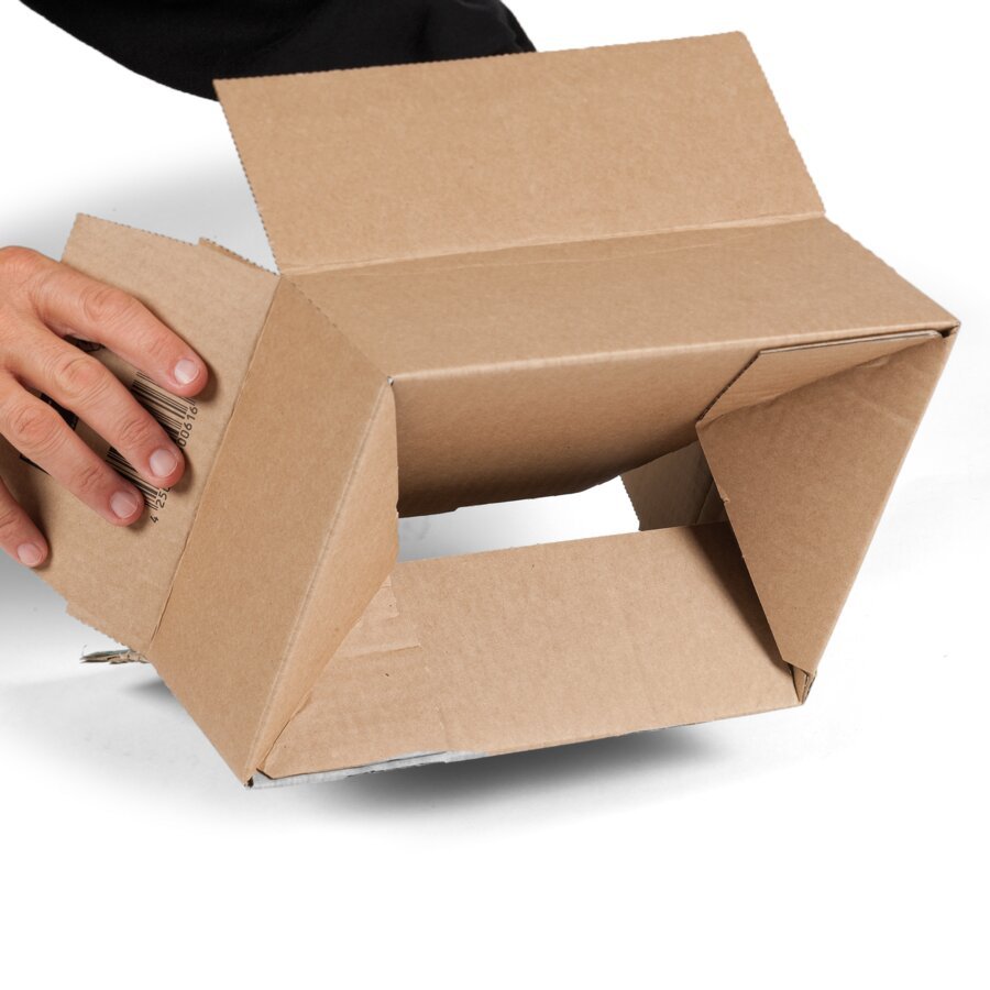 ... und der Karton fertig zum Befllen.