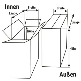 Briefkarton mit Verschlussklappe