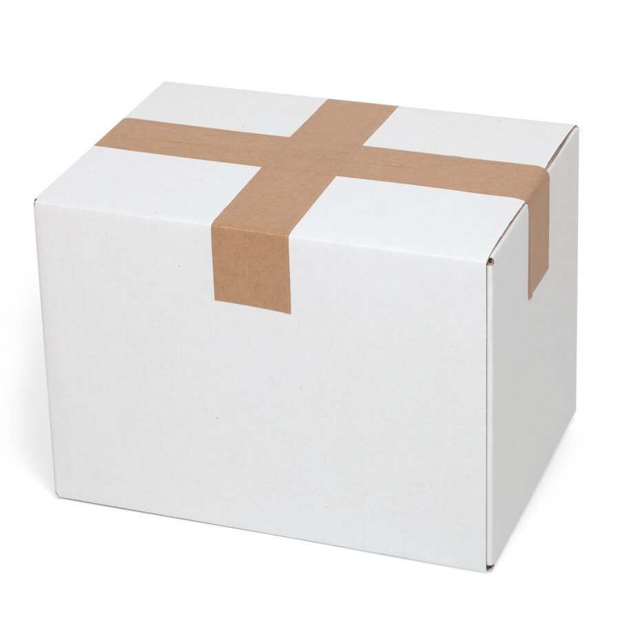 2 Streifen gengen, um den Karton sauber und sicher zu verschlieen