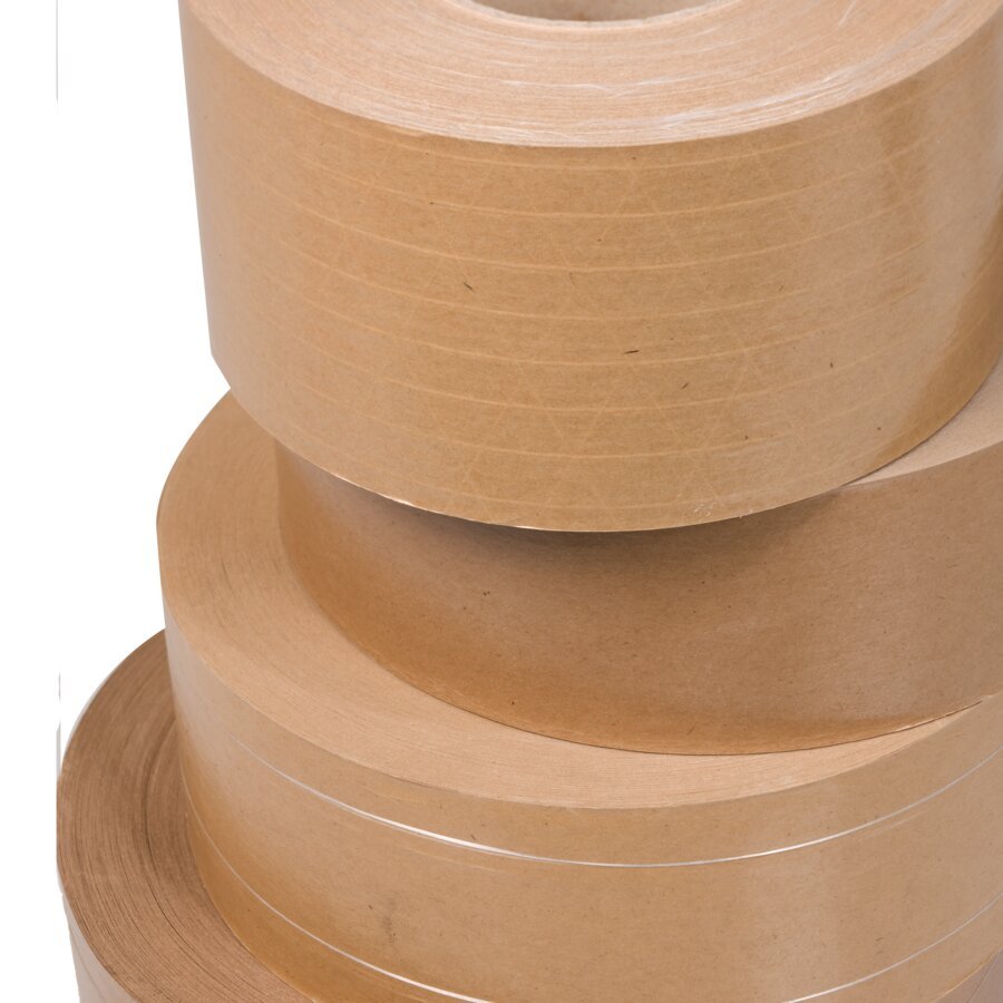 Das Nassklebeband ist in vielen verschiedenen Ausfhrungen, mit und ohne Fadenverstrkung erhltlich