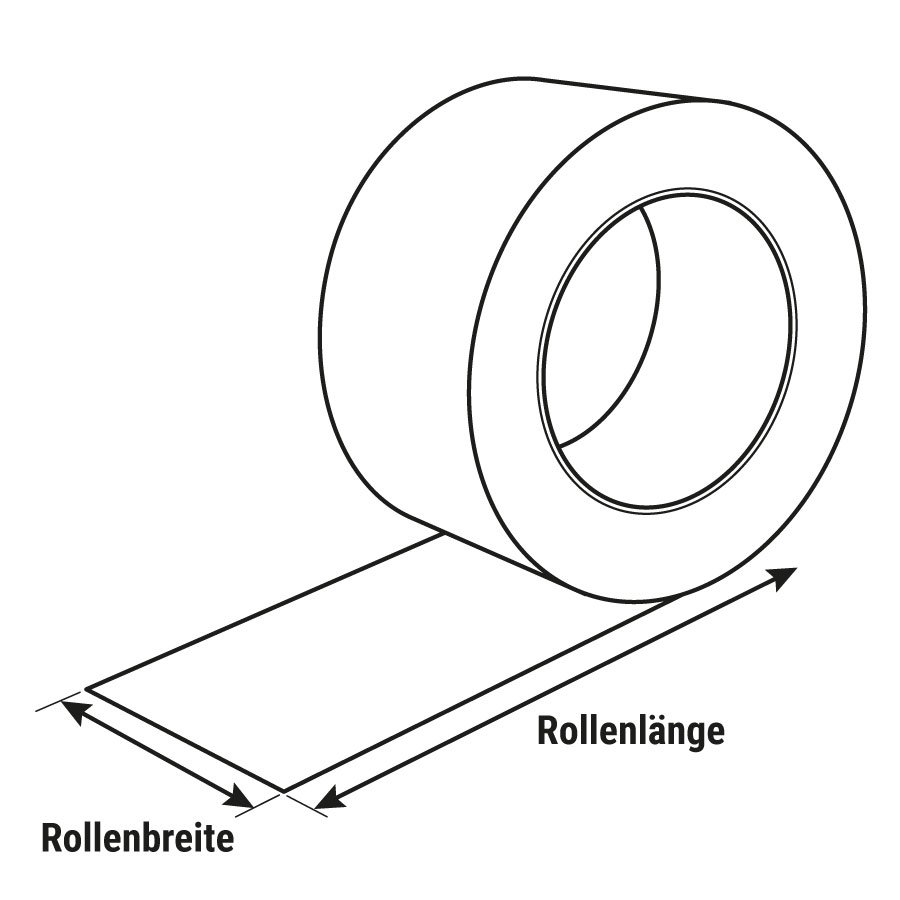 Skizze mit Produkt Abmessungen