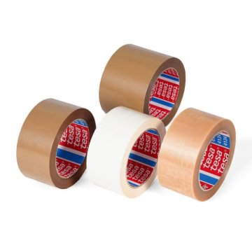 Das Klebeband ist in den Farben braun, transparent und weiß sowie in extrabreiter Ausführung erhältlich